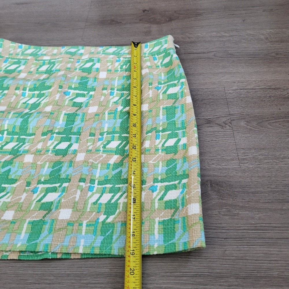Kate Spade New York Green Plaid Julie Skirt Doral Park Preppy Summer 12 NEW - Picture 5 of 7